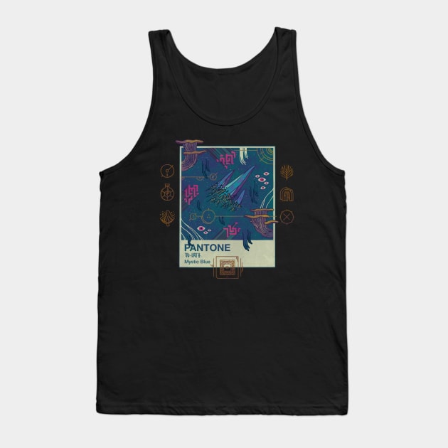 Mystic Blue Tank Top by againstbound